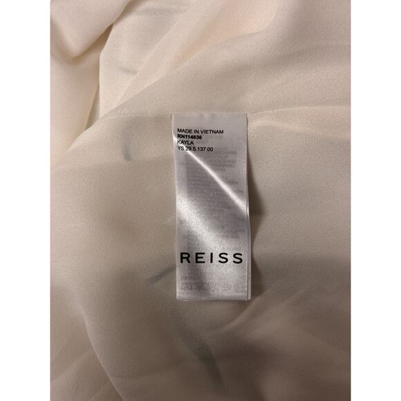 Reiss Dress 6 Womens Floral Halter Neck Backless Flowy Maxi-price is firm - Picture 8 of 9